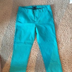 Turquoise capris