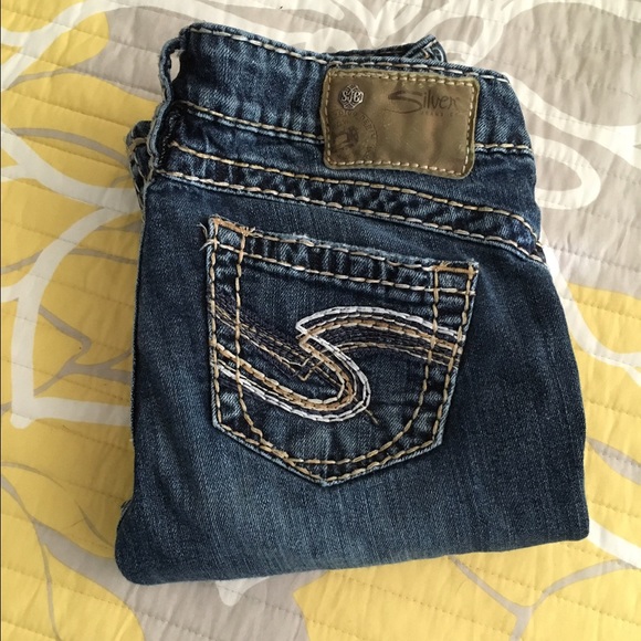 Silver Boot Cut Jeans