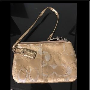 Coach mini wristlet
