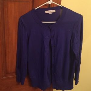 NWOT Ann Taylor Loft Purple Cardigan Sweater