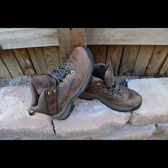Mean's Timberland hiking boots.