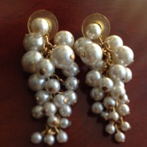 Retro pearl "grape cluster" earrings