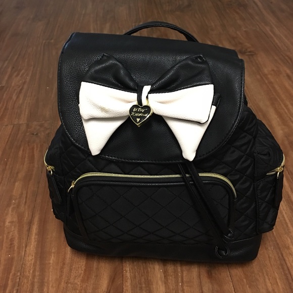 Betsy Johnson mini bow backpack