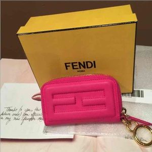 AUTHENTIC FENDI TUBE CARD CASE