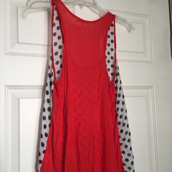 ⚓️Sheer Polka Dot Tank⚓️ - Picture 3 of 3