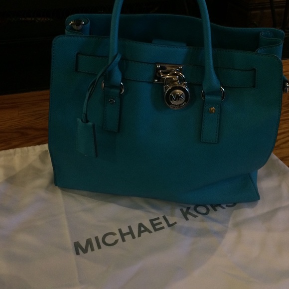 Turquoise Large Hamilton Michael Kors Purse