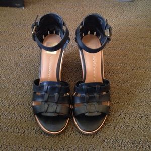 Dolce vita black wedges