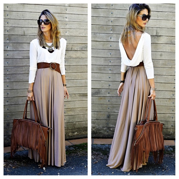 Boutique Dresses & Skirts - The Miranda✨Boho Chic Draped Maxi Dress✨SampleSale
