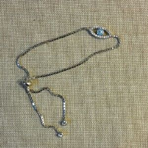 Evil eye silver bracelet