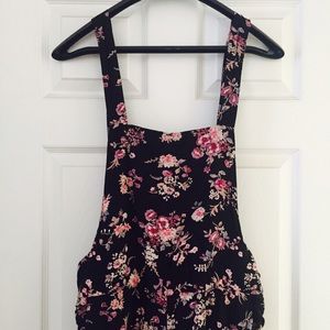 American Rag Floral overalls