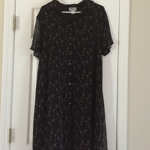 Black 100% silk dress