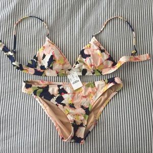 J. Crew Factory floral bathing suit- Bottoms NWT.