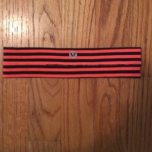 Orange and navy lululemon headband