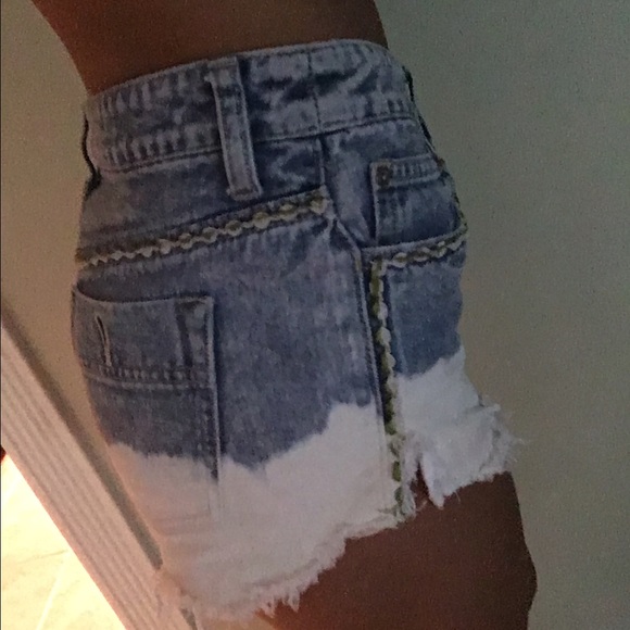 Free People High Waisted Denim Shorts - Picture 2 of 4