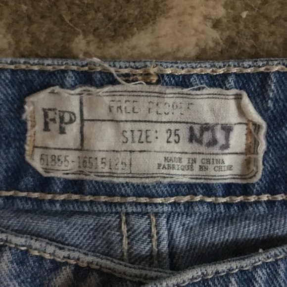 Free People High Waisted Denim Shorts - Picture 4 of 4