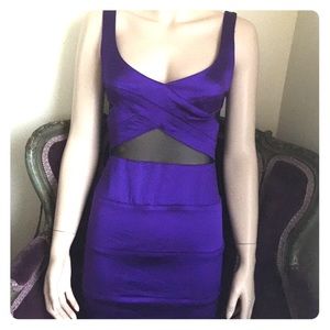 👠2018 Color Purple Satin Sexy Dress 💋🎉