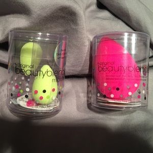 NIB original pink beauty blender & micro mini