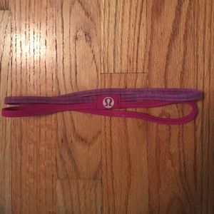 Purple strappy lululemon headband