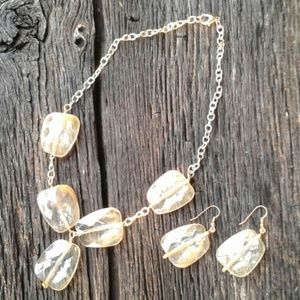 Necklace and earring set