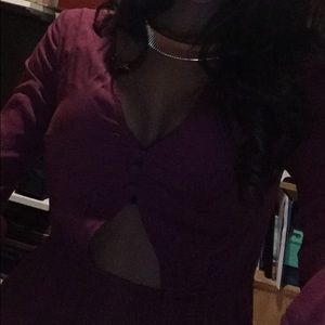 Fit and flare cleavage dress