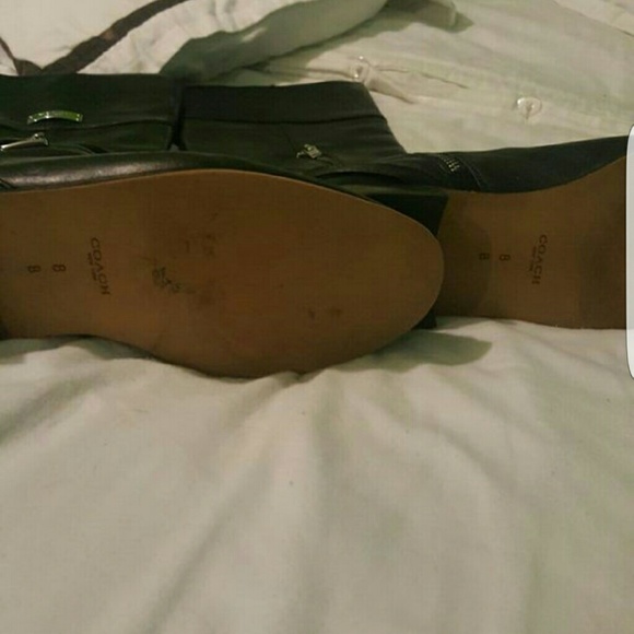 Coach black leather boots - Picture 4 of 4