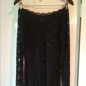 Black lace free people top
