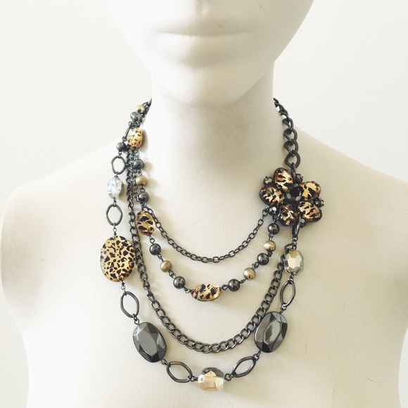 Leopard Floral & Chains