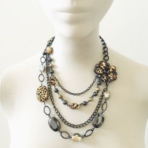 Leopard Floral & Chains
