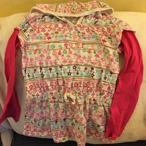 Girls Faded Glory Hoodie/Shirt