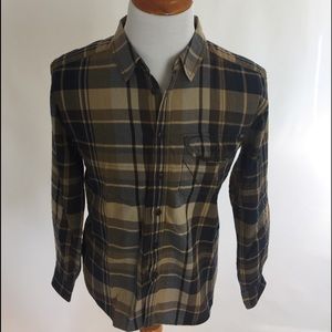 Men Green Black Checkered Buttoned-Down Shirt