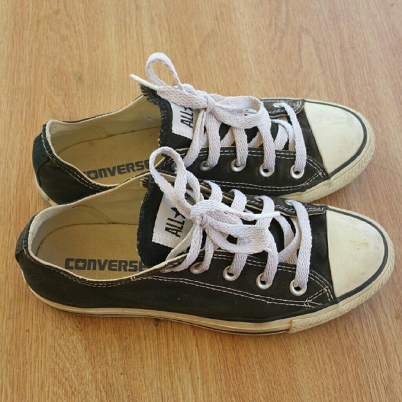 Black low top Chucks