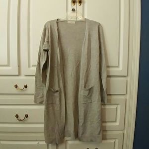 Long sweater cardigan