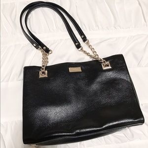 Kate Spade Black Leather "Phoebe" Shoulder Bag