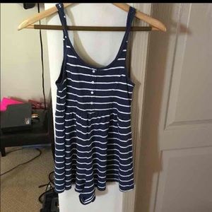 Abercrombie kids striped romper-size M