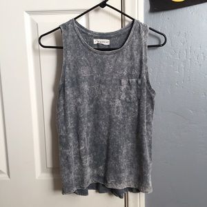 Gray muscle tank