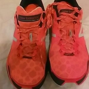 New Balance hot pink tennis shoes