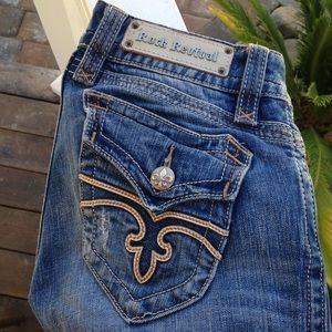 Light Wash Rock Revival Jeans