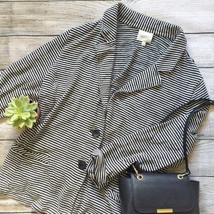 sejour • striped cotton knit blazer