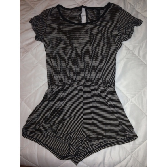 Forever 21 Striped Romper