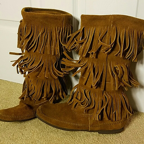 Genuine Minnetonka Fringe Boots