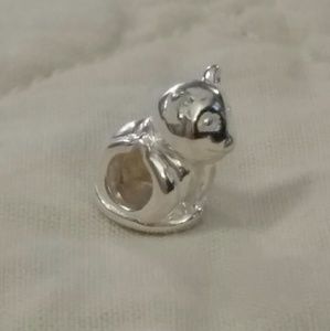 Sterling silver halia cat charm