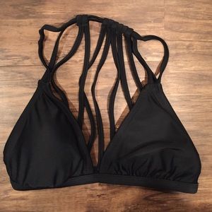Black Stringed Back bikini S