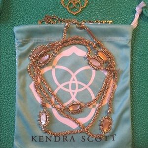 Kendra Scott Leighton Necklace in Rose Gold