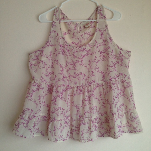 Deer Pattern Tank Top