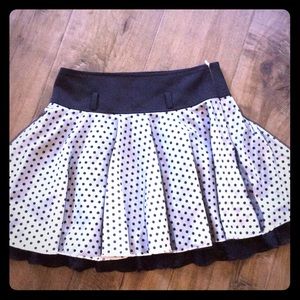 NEW Black/White Polka Dot Skirt