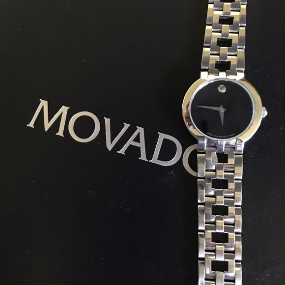 MOVADO ESTIMO Stainless Steel Watch - in box - Picture 1 of 3
