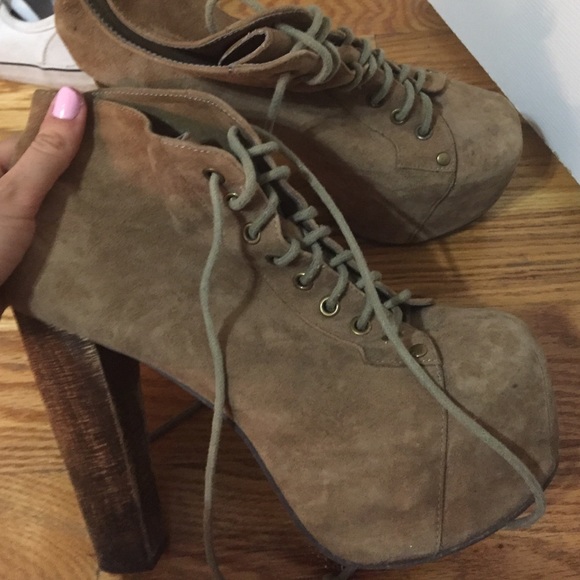 Jeffrey Campbell Taupe Litas 7.5