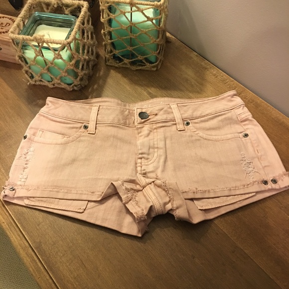 Victoria's Secret Faded Pink Cropped Jean Shorts. - Picture 1 of 3