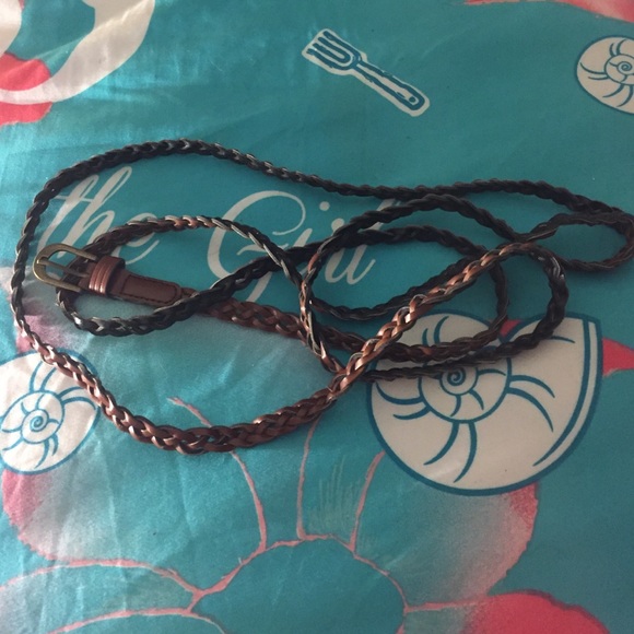 Brown wrap belt
