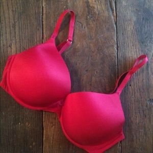 Victoria's Secret Red Biofit Demi Bra